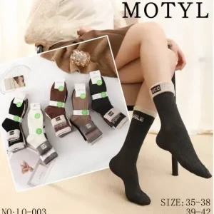 Wysoka jakość Skarpetki damskie MOTOTYL z napisem UGG, rozmiar 35-38 i