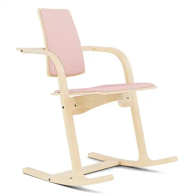 Krzesło Ergonomiczne Actulum Różowe, Naturalne Drewno Varier Szybka dostawa