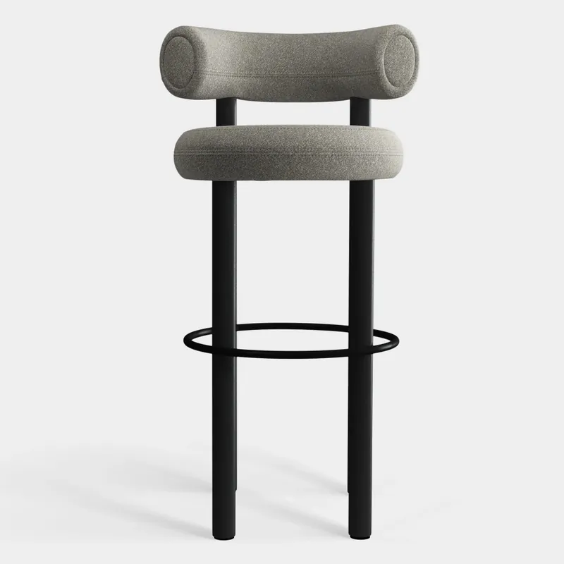 Bezpieczne zakupy Krzesło Barowe Fat Black Wood - Clay Boucle Tom Dixon