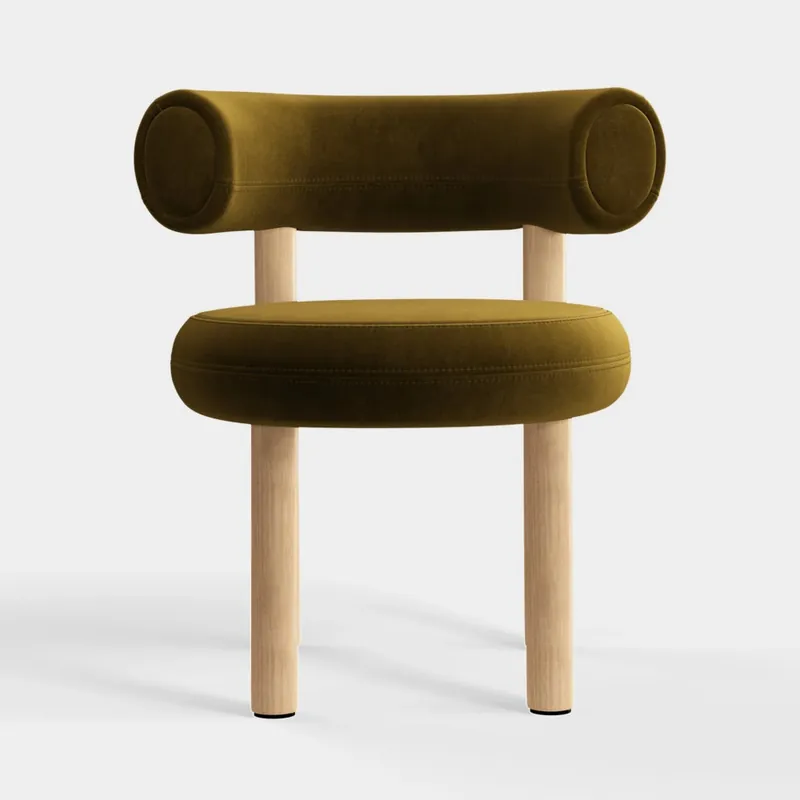 Kup online Krzesło Fat Natural Wood - Forest Velvet Tom Dixon