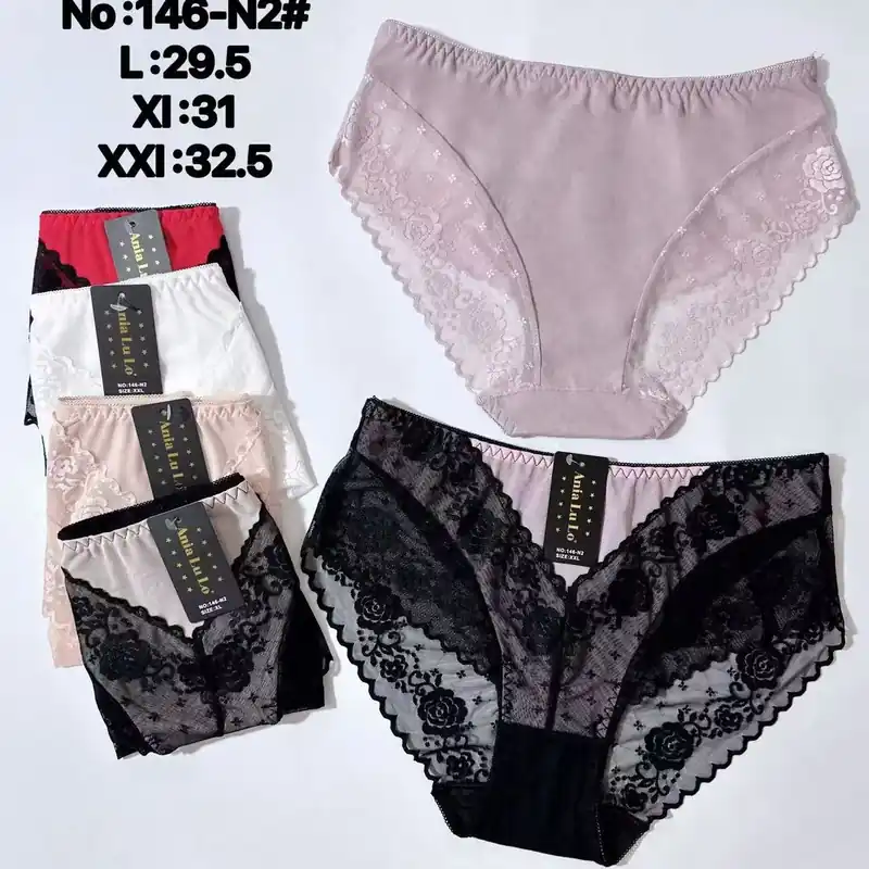 Majtki damskie koronkowe L-XXL No.146-N2, 6 kolorów Tylko do końca tygodnia