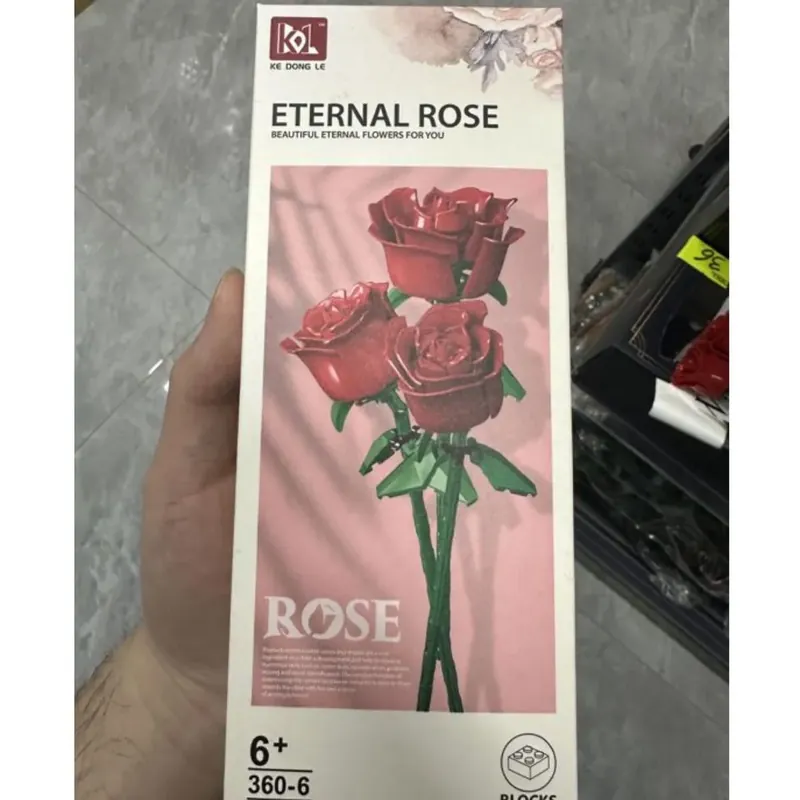 Wyjątkowa oferta Klocki Eternal Rose kwiaty róża 360+6 szt.