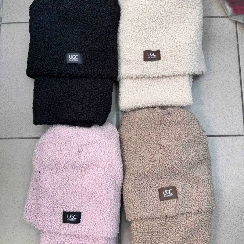 Komplet czapka komin damski UGG styl 4 kolory Oferta limitowana
