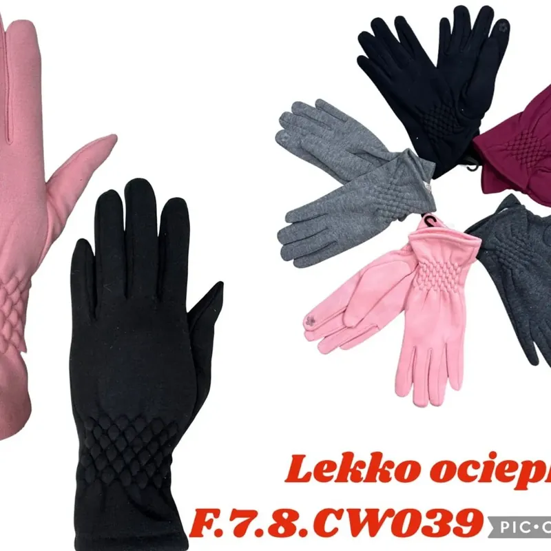 Oferta limitowana Rękawiczki damskie lekko ocieplane F.78.CW039