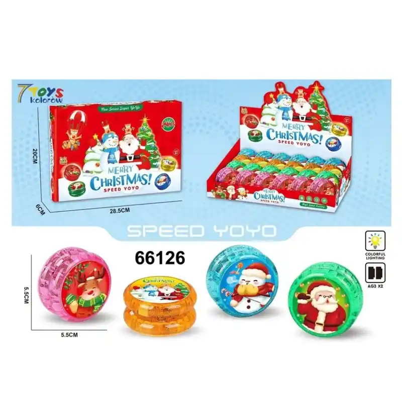 Zabawki YOYO Merry Christmas 28cm Speed Yoyo 66126 Ekspresowa dostawa