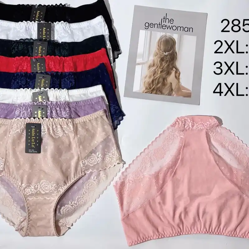 Majtki damskie koronkowe 2XL-32, 3XL-34, 4XL-36, 285# Oferta limitowana