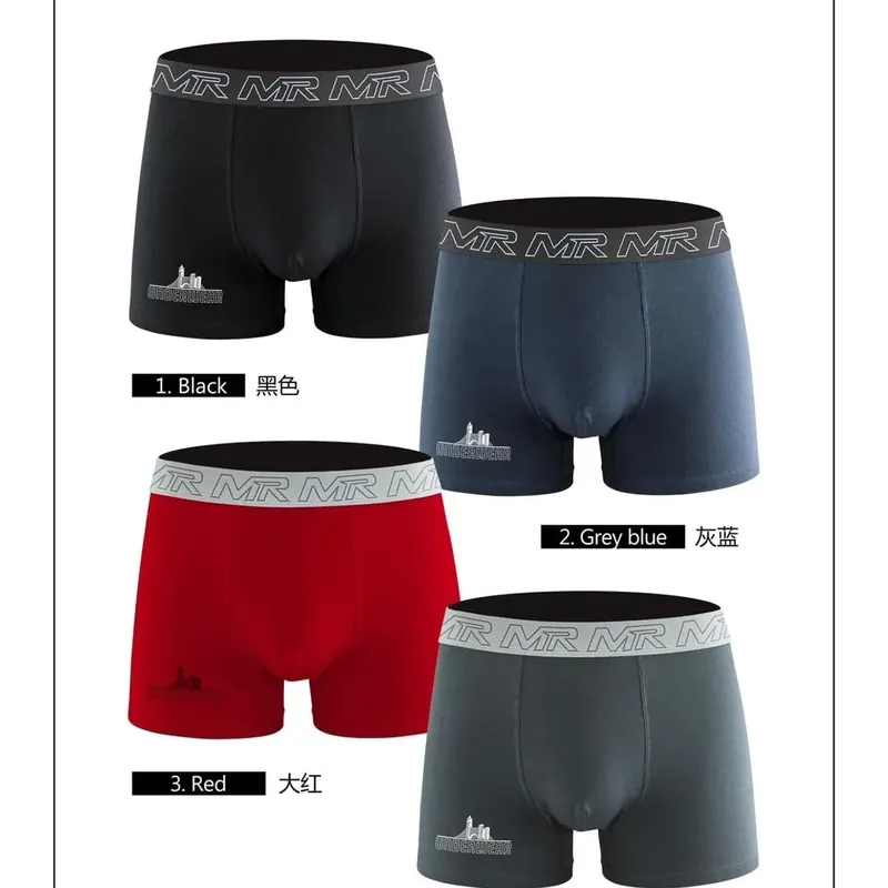 Bezpieczne zakupy Bokserki męskie 4 szt. mix kolorów M-L-XL-XXL