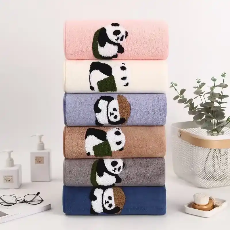 Wysoka jakość Ręczniki Bawełna 50/100 z Pandą