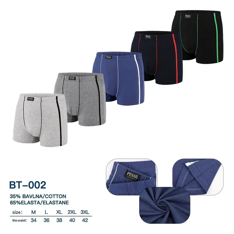 Bokserki męskie 95% bawełna 5% elastan S-XXL Oferta limitowana