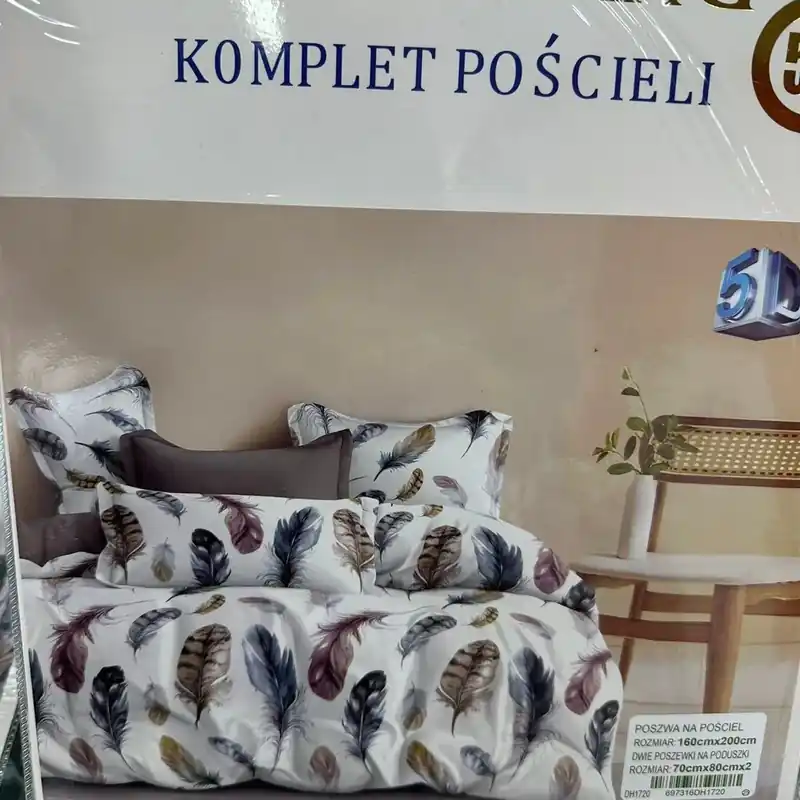 Zniżka Komplet Pościeli 3cz 160/200 RUI RUI BANG BANG 100% nie farbujące