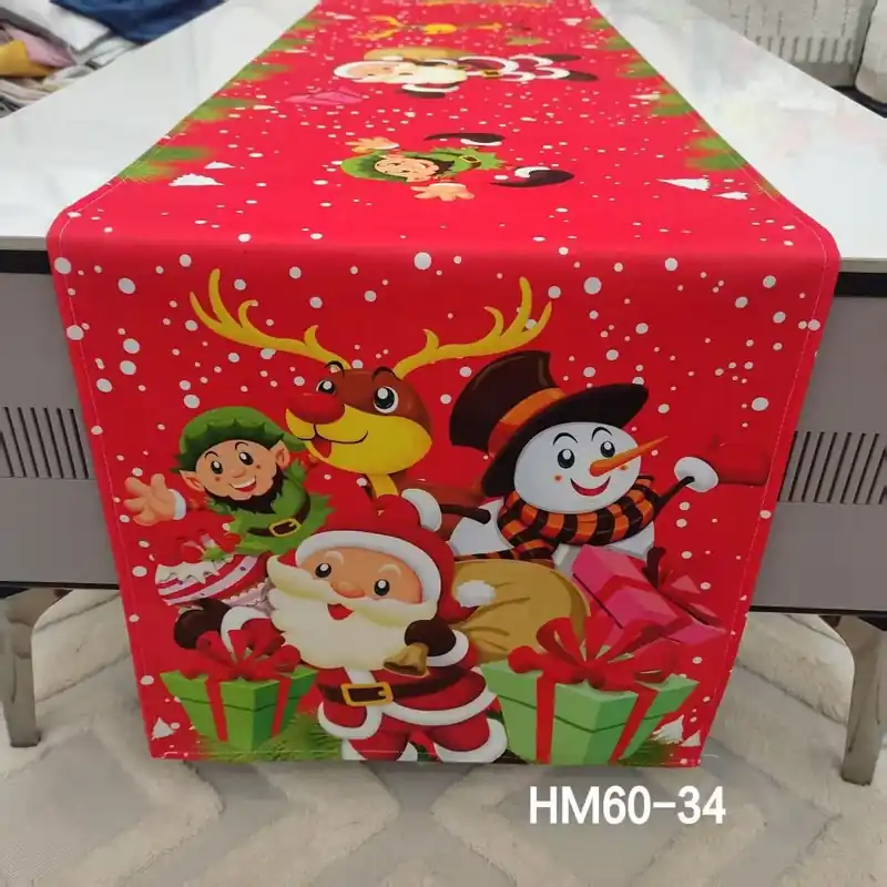 Bieżnik świąteczny 40x180cm czerwony HM60-34 Tylko do końca tygodnia