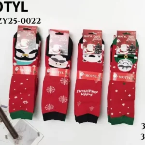 Dostępne od ręki Skarpetki damskie Motylek świąteczne 35-42 NOZY25-0022