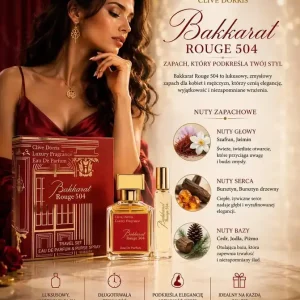 Dodaj do koszyka Zestaw perfum Clive Dorris Baccarat Rouge 504 50+20ml
