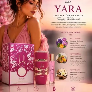 Tani Lattafa Yara Candy EDP zestaw 50+20ml kwiatowo-owocowy