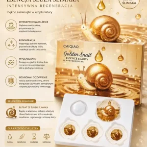 CAIQIAO Esencja Śluzu Ślimaka Golden Snail 4x1,5ml Szybka dostawa