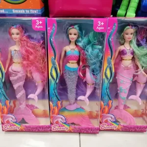 Hit sprzedaży Lalki Syrenki Beauty Różowa Turkusowa Fioletowa 3+