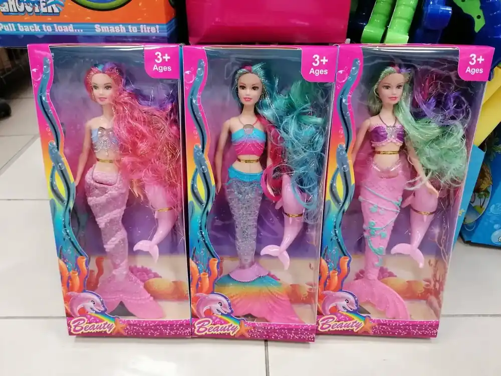 Hit sprzedaży Lalki Syrenki Beauty Różowa Turkusowa Fioletowa 3+