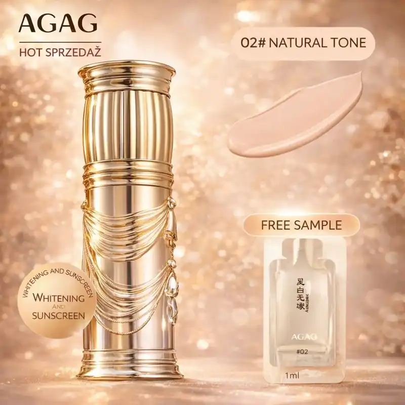 Podkład Agag Odcień Naturalny #02 Whitening Sunscreen Zamów teraz