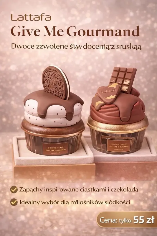 Dostępne od ręki Lattafa Give Me Gourmand Cookie Crave Perfumy 25ml
