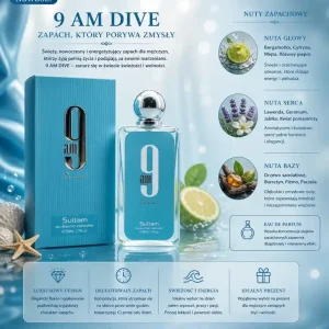 Tylko do końca tygodnia Perfumy 9 AM Dive Eau de Parfum 50ml świeży zapach cytrusowy
