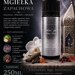 Mgielka Zapachowa Clive Dorrris 250ml Męska Wyrafinowana Wyprzedaż