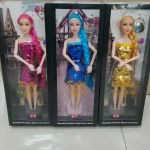Lalki Kelly Fashion Girl Różowa Niebieska Złota w zestawie 3 szt Szybka wysyłka