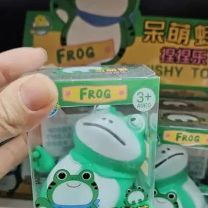 Nowy Gniotek Żaba Frog Zielony Antystresowy 3+