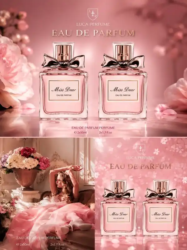 Zestaw Perfum Damskich Miss Dear 2x50ml Woda Perfumowana Zamów teraz