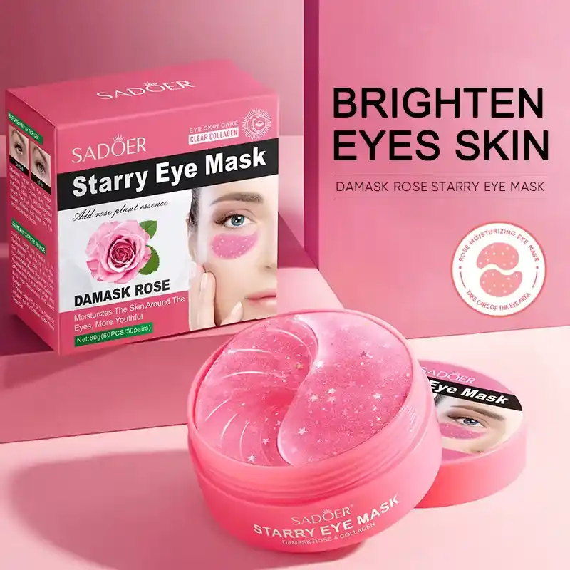 Sadoer Starry Eye Mask Hydrożelowe Płatki pod Oczy z Różą 60szt Bestseller