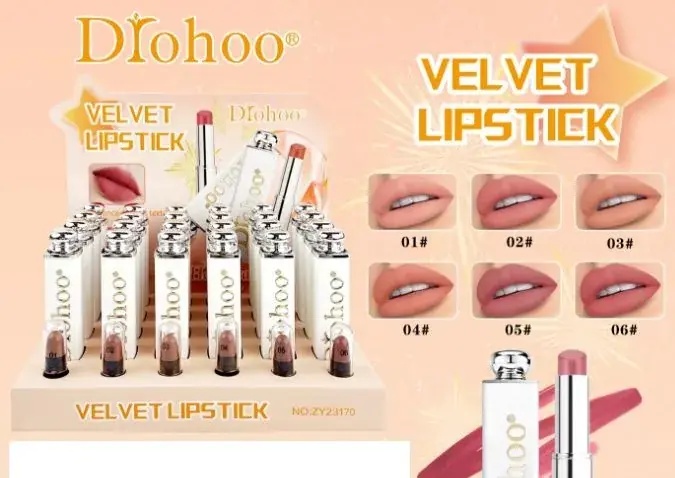Pomadka Diohoo Velvet Lipstick Matowa Zestaw 24 sztuki Wyjątkowa oferta