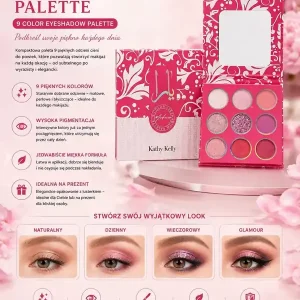 Dodaj do koszyka Paleta 9 Cieni do Powiek Kathy Kelly Matowe i Błyszczące