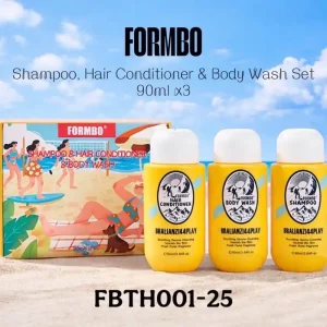 Zestaw Kosmetyków Podróżnych FORMBO Szampon Odżywka Żel 3x90ml Oferta