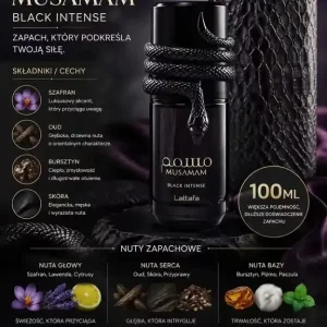 Najlepsza cena Woda Perfumowana Lattafa Musamam Black Intense 100ml Męska