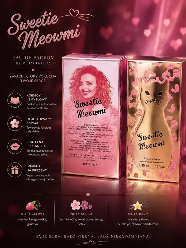 Oferta Woda perfumowana Sweetie Meowmi 100ml damska kwiatowo-owocowa