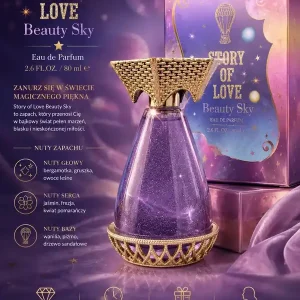 Woda Perfumowana Story of Love Beauty Sky 80ml Damska Bezpieczna płatność