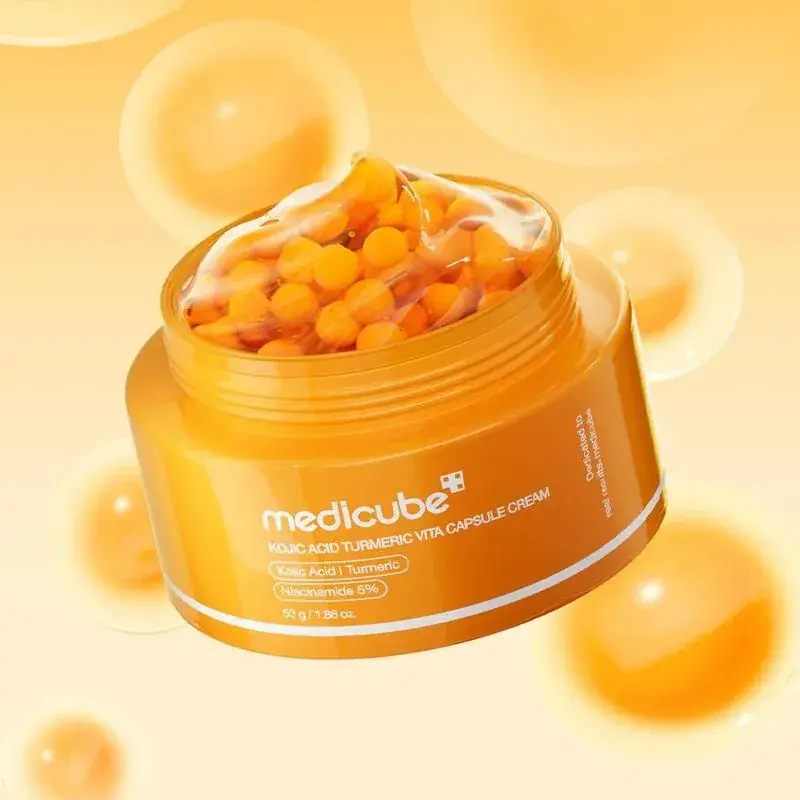 Krem Medcube Kojic Acid Turmeric Vita Capsule 53g Rozjaśniający Cena promocyjna