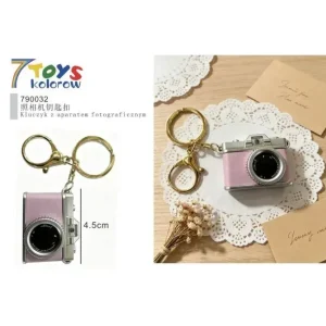 Brelok Aparat Fotograficzny Różowy 4.5cm 7TOYS Bezpieczne zakupy