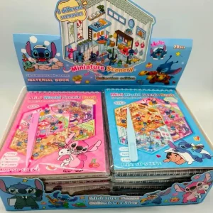 Szybka wysyłka Mini World Scenic Book Stitch Lilo 3D z pęsetą