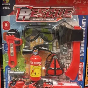 Łatwy zwrot Zestaw Strażacki Rescue Urban Fire Brigade Czerwony 3+