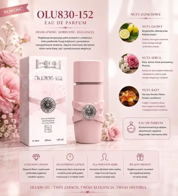 Perfumy Damskie OLU830-152 Eau de Parfum 30ml Różowe Taniej