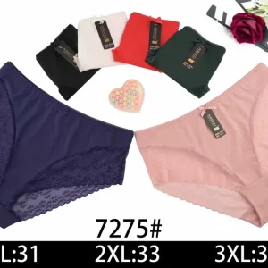 Majtki Bawełniane z Koronką XL-3XL 5 Kolorów Darmowy zwrot