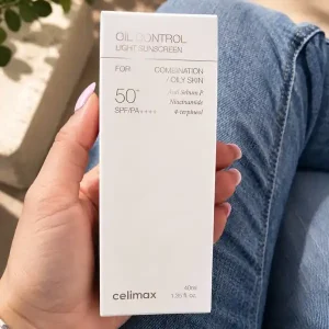 Łatwy zwrot Celimax Oil Control Light Sunscreen SPF50+ PA++++ 40ml
