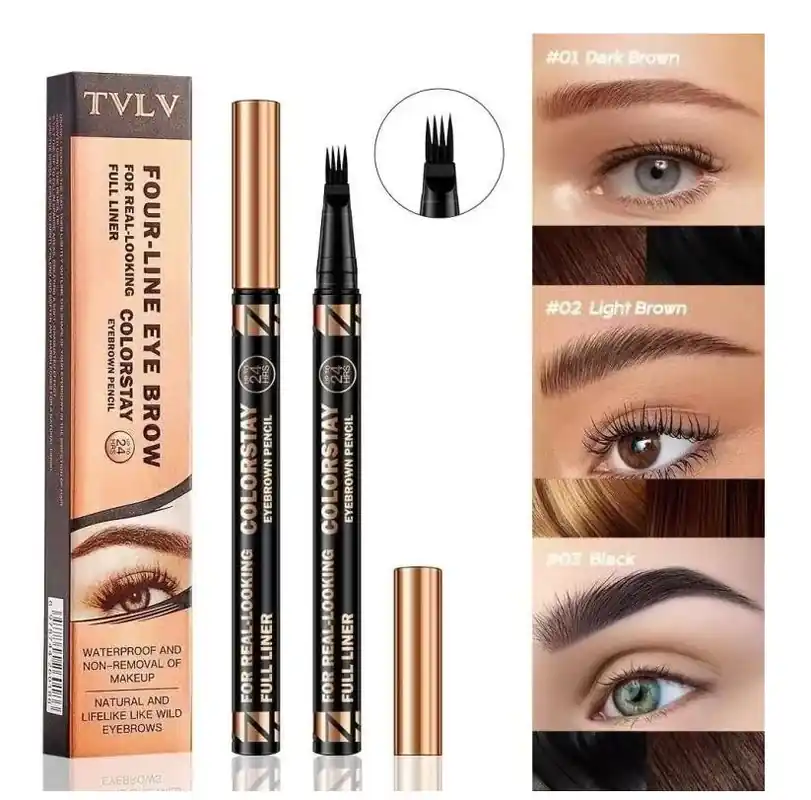Pisak do brwi TVLV Four Line Eyebrow Pencil Dark Brown Dodaj do koszyka