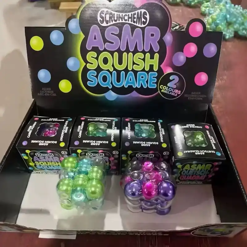 Do wyczerpania zapasów ASMR Squish Square Scrunchens Kolorowe 2 Kolory