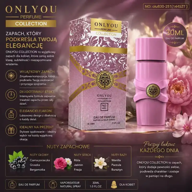 Perfumy Only You Collection 30ml Różowy Oferta