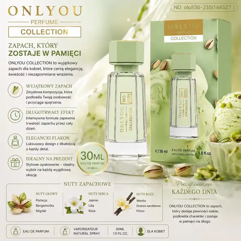 Tylko dziś Perfumy Only You Pistacjowe 30ml Eau de Parfum