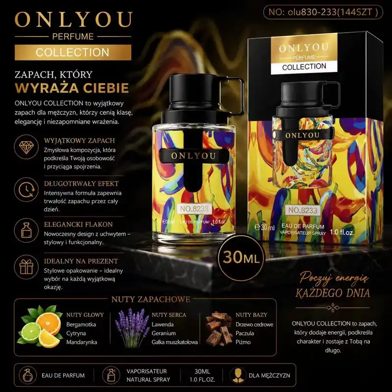 Perfumy Only You Collection 30ml dla Mężczyzn Premium