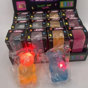 Gummy Bear Miś Świecący Squishy 12cm Super Solid Wyjątkowa oferta