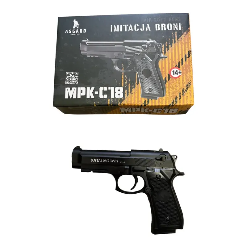 Wybór klientów Pistolet ASG MPK-C18 Shuang Wei Czarny 14+