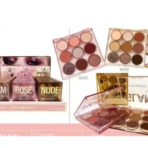 Paleta 9 kolorów do oczu Ever Beauty Rose Glam Nude Wybór klientów